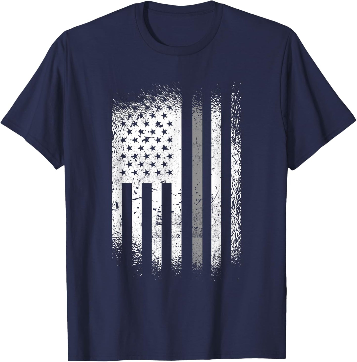 Correctional Officer Thin Silver Line T-Shirt - T-Shirt | Navy