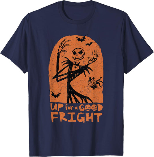 Disney The Nightmare Before Christmas Up for a Good Fright T-Shirt - T-Shirt | Navy