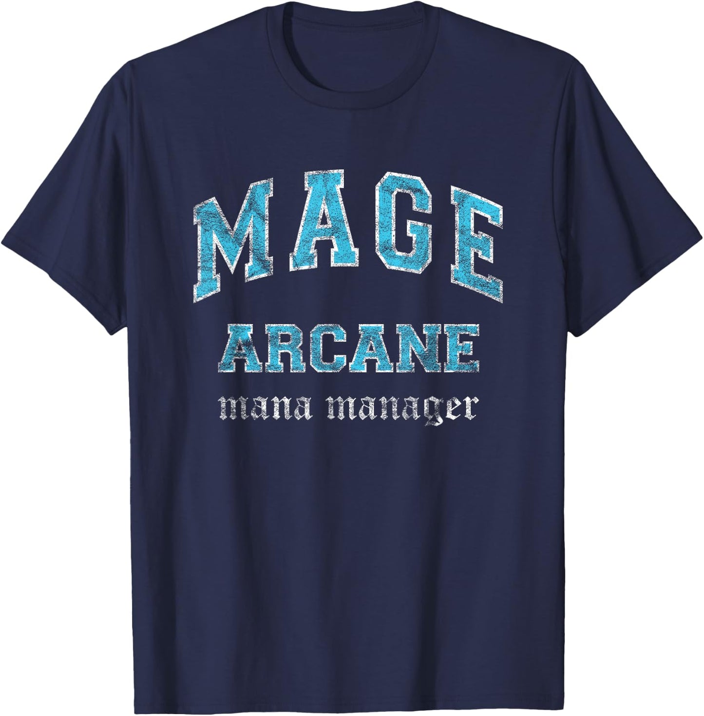 Arcane Mage MMO Gamer T-Shirt - T-Shirt | Navy