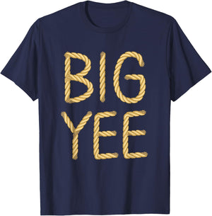 Big Yee Western Theme Country Rope Rodeo Sorority Reveal T-Shirt - T-Shirt | Navy