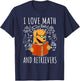 I Love Math And Golden Retrievers Shirt Funny Dog Lover Gift Men Women Girls Kids T-Shirt - T-Shirt | Navy