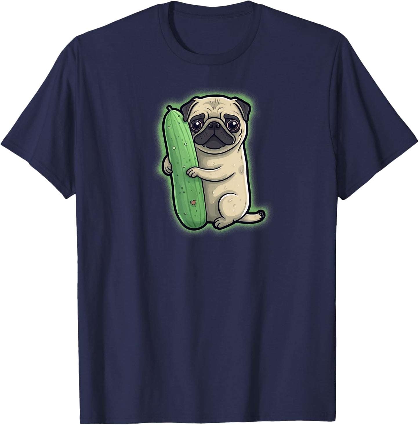 Pickle Pug T-Shirt - T-Shirt | Navy