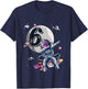 Kids 6 Years Old Birthday Boy Astronaut Gifts Space 6th B-Day T-Shirt - T-Shirt | Navy