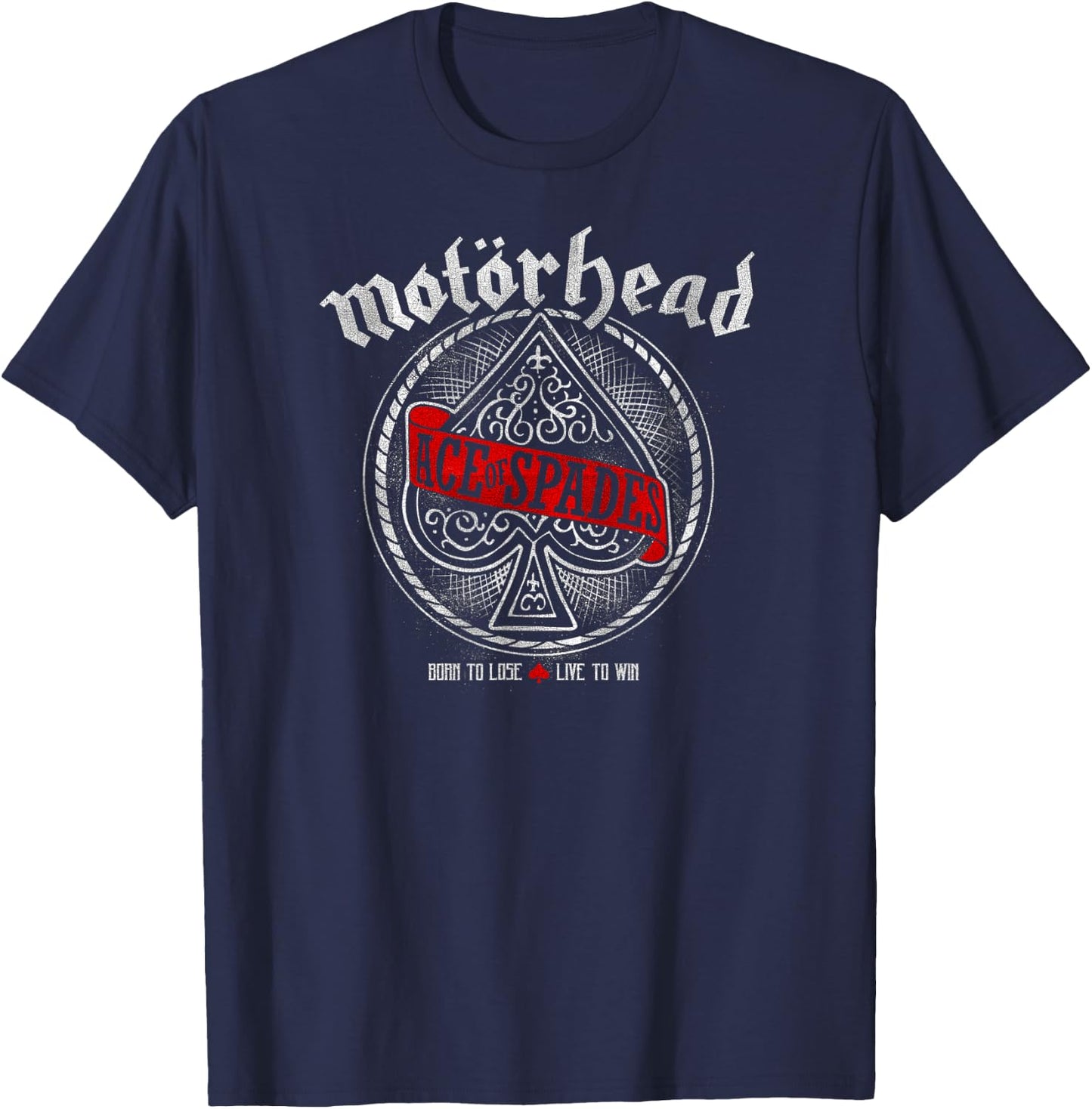 Motörhead - Ace of Spades Red Sash T-Shirt - T-Shirt | Navy