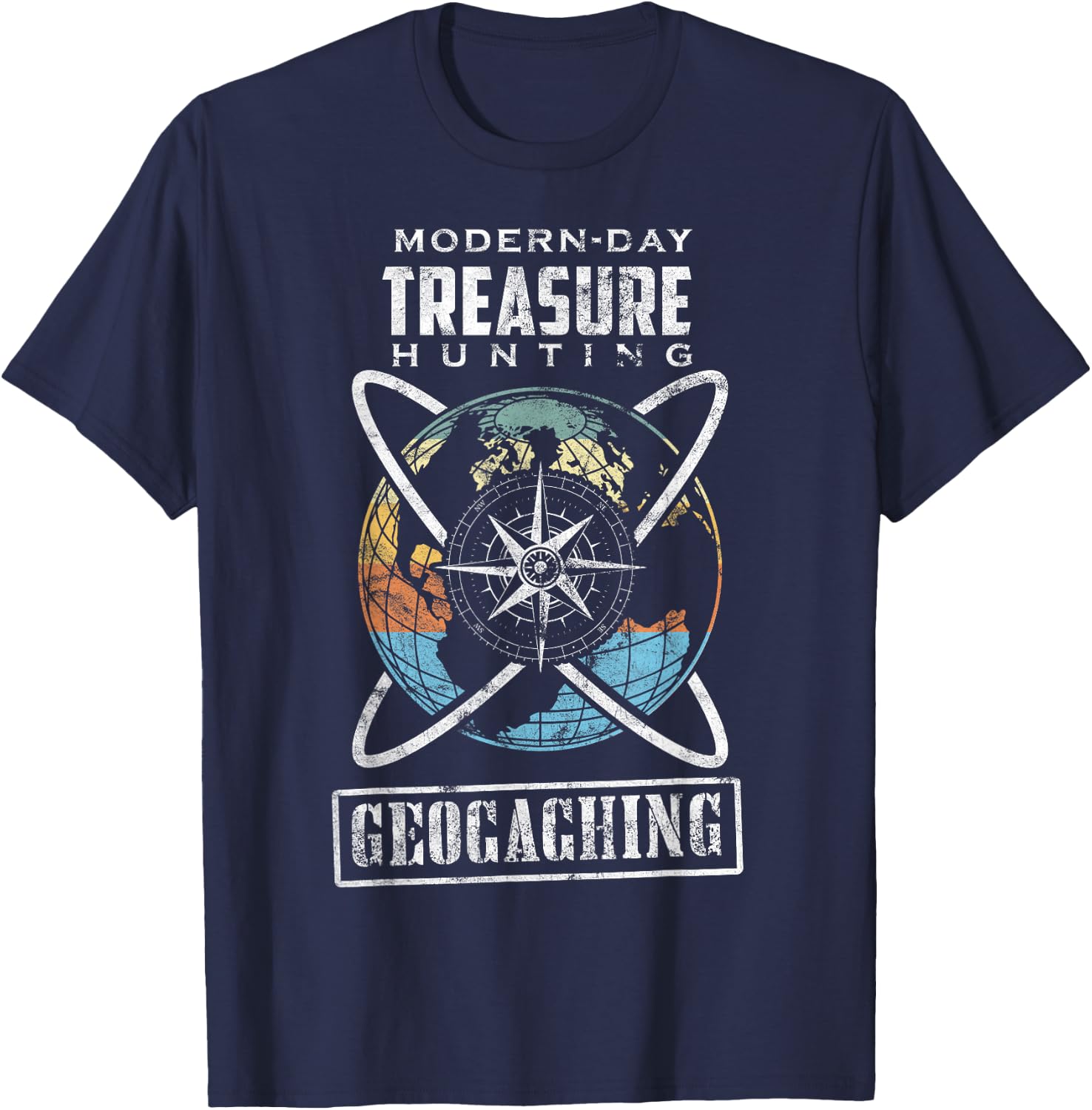 Geocaching Geocacher Geocache GPS Gift T-Shirt - T-Shirt | Navy