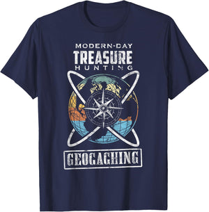 Geocaching Geocacher Geocache GPS Gift T-Shirt - T-Shirt | Navy