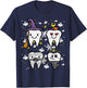 Halloween Dentist Witch Teeth Dental Crew Costume Men Women T-Shirt - T-Shirt | Navy