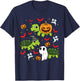 Halloween Turtle Pumpkin Tortoise Bats and Ghosts T-Shirt - T-Shirt | Navy