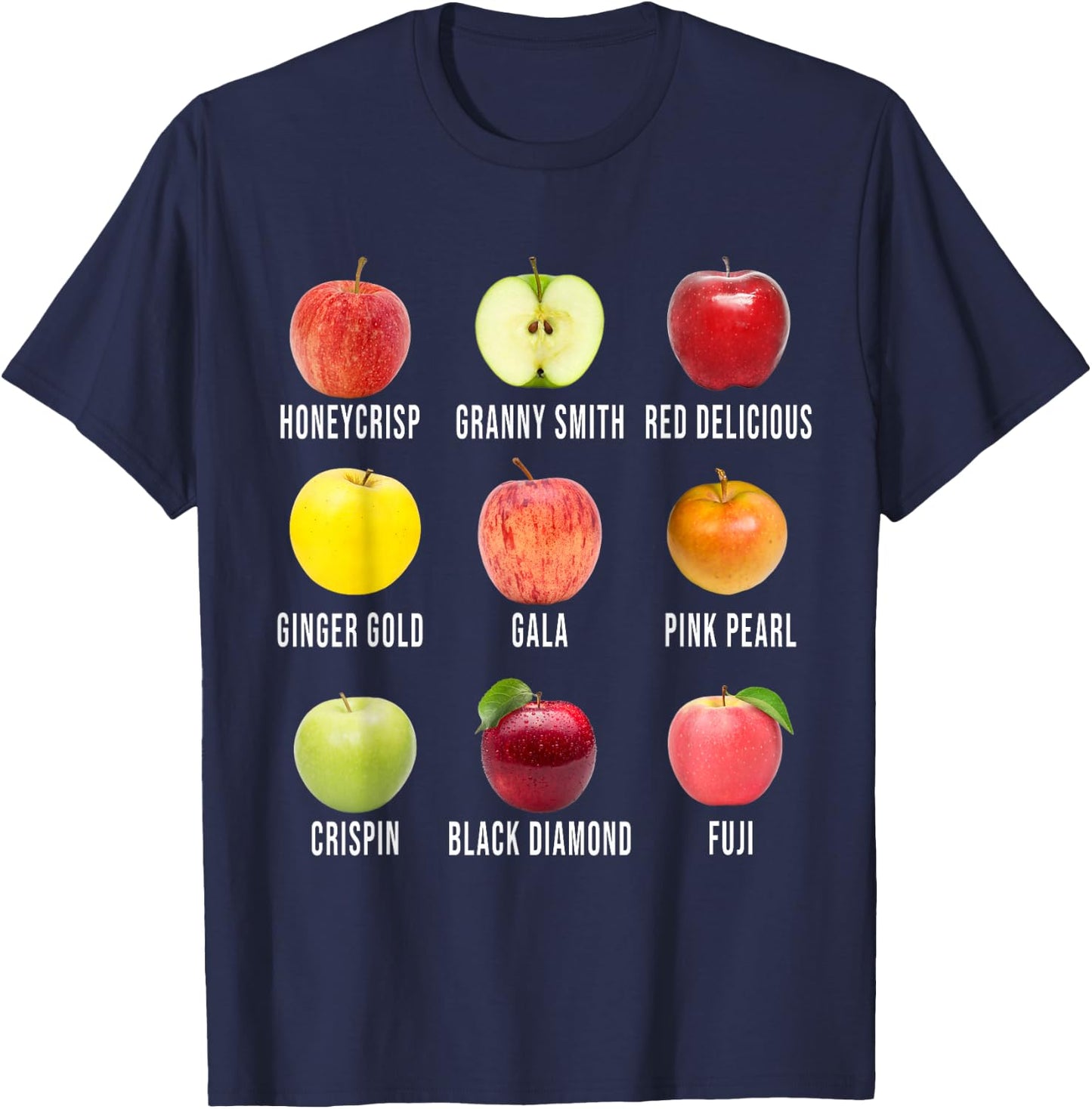 Fall Apple Picking Apple Orchard Boho Farm Fesh T-Shirt - T-Shirt | Navy