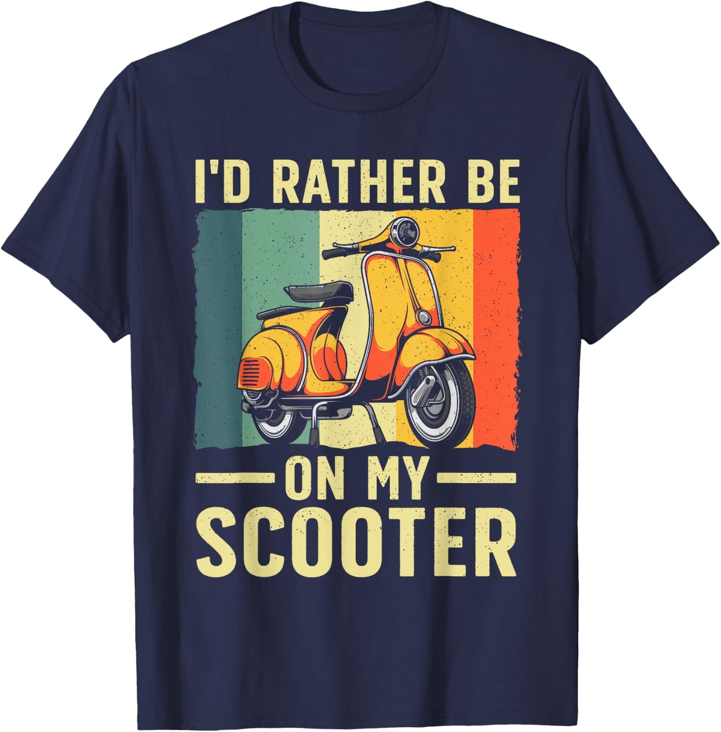 Best Scooter Women Motorcycle Motor Biker Scoot Bike T-Shirt - T-Shirt | Navy