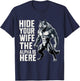 Hide Your Wife The Alpha Is Here T-Shirt - T-Shirt | Navy