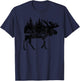 Moose Nature Alaska Hiking Fishing Camping Hunting T-Shirt - T-Shirt | Navy
