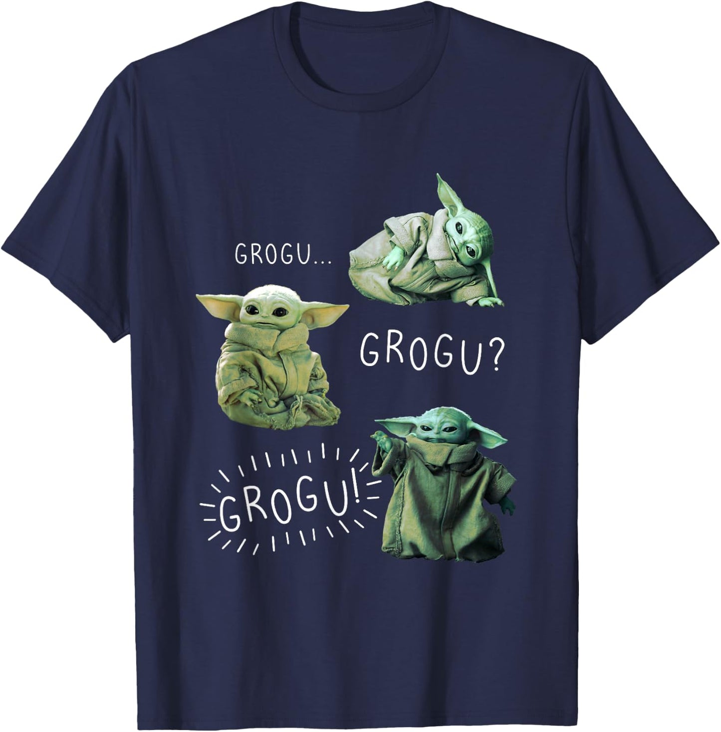 Star Wars: The Mandalorian Grogu Grogu R14 T-Shirt - T-Shirt | Navy