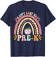 Happy Last Day Of Pre-K Rainbow Teacher Student T-Shirt - T-Shirt | Navy