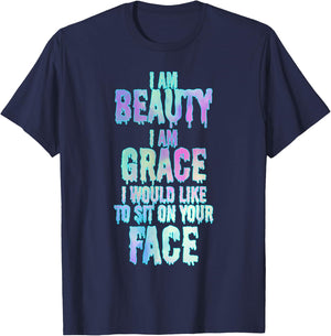 Pastel Goth Kawaii Gothic Sassy Lewd Sarcastic Eboy Egirl T-Shirt - T-Shirt | Navy