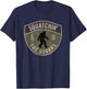 Vintage Sasquatch Squatchin' The Ozarks Big Foot Hunting T-Shirt - T-Shirt | Navy