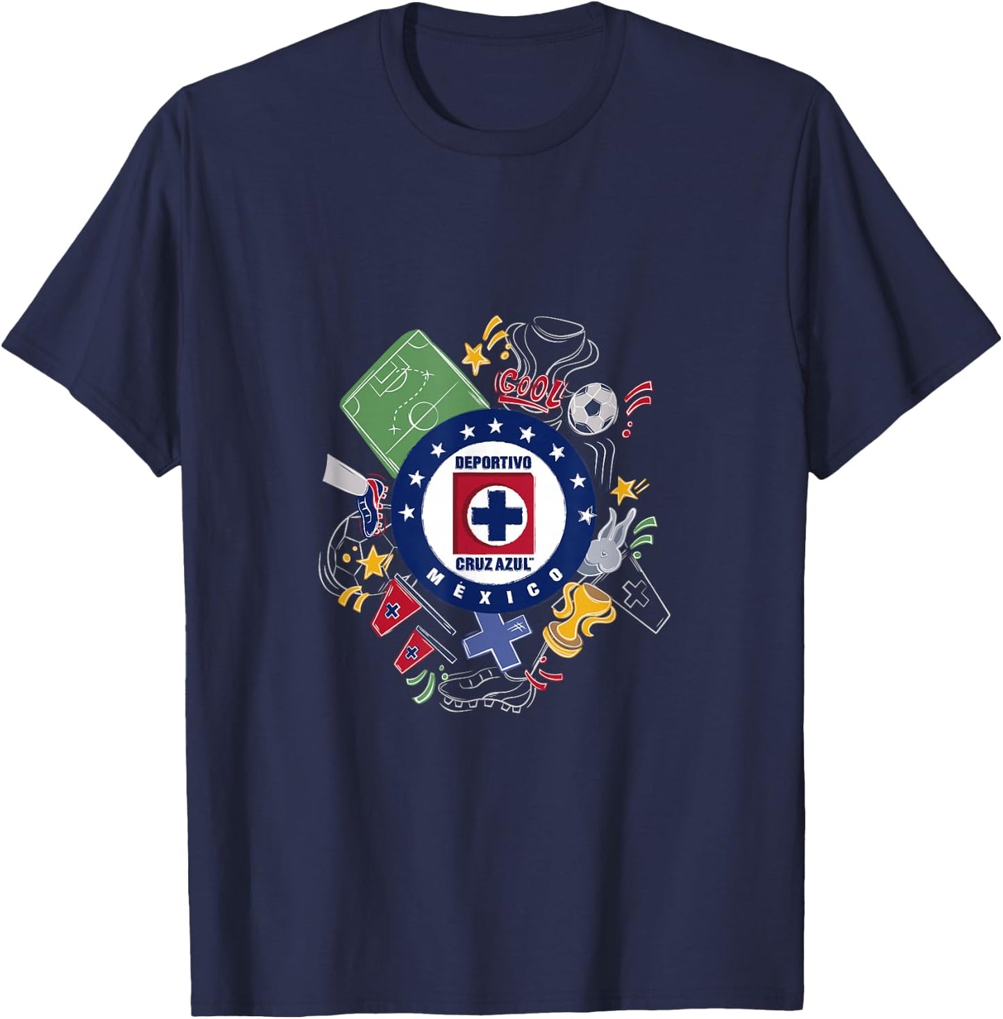 Cruz Azul - Score Big with Our Exclusive Collection T-Shirt - T-Shirt | Navy