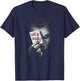 DC Comics Men's Adult Black Batman Dark Knight 'Why So Serious' T-Shirt - T-Shirt | Navy