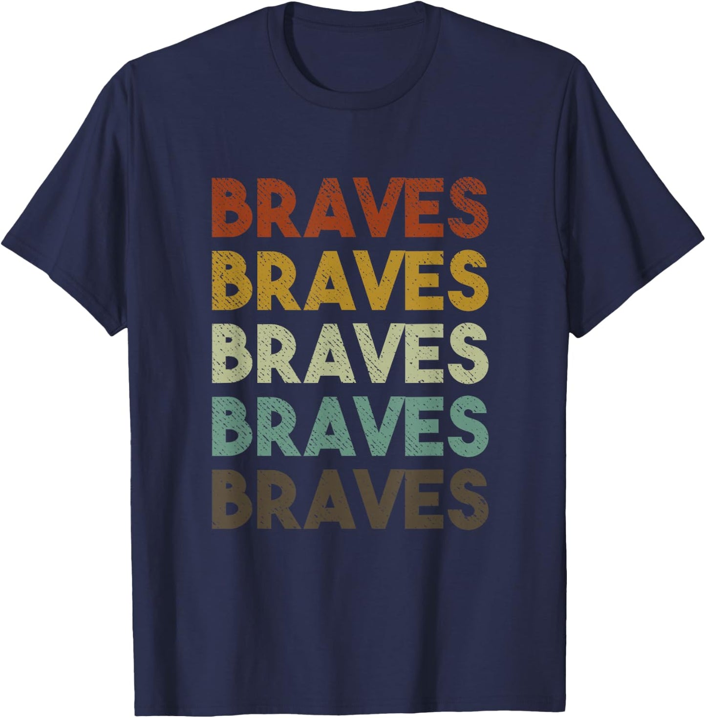 Retro Braves T-Shirt - T-Shirt | Navy