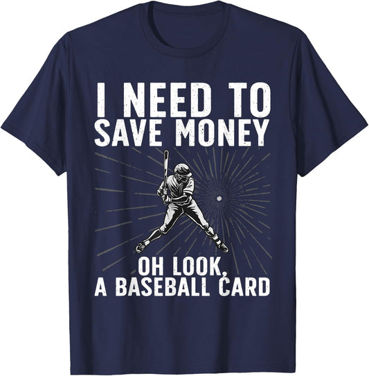 Cool Baseball Card Women Baseball Card Collecting T-Shirt - T-Shirt | Navy