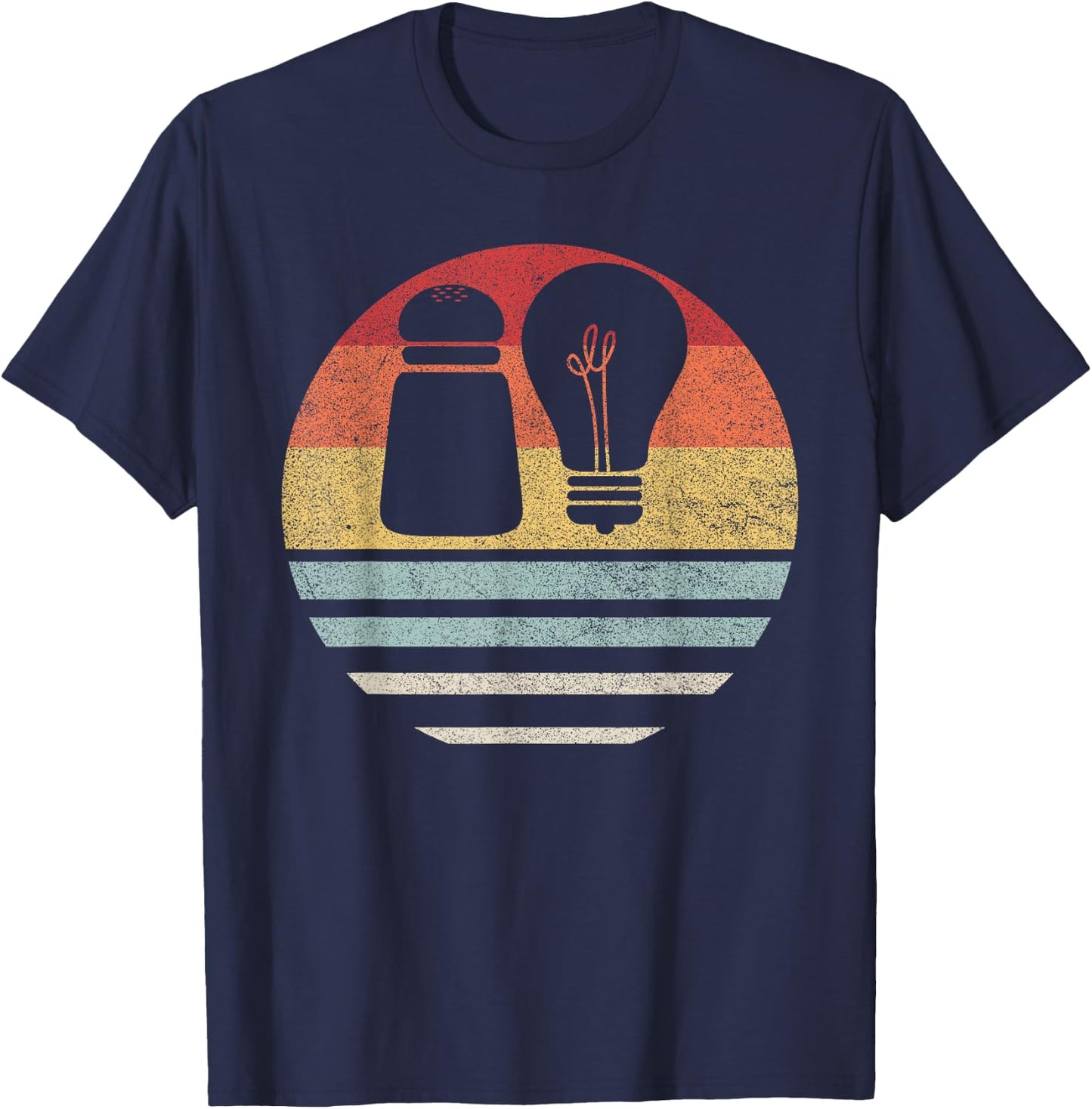 Retro Salt & Light Shirt Bible Verses Matthew 5:13-16 Christ T-Shirt - T-Shirt | Navy