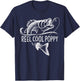 Reel Cool Poppy Fishing Gifts Poppy Father's Day T-Shirt - T-Shirt | Navy