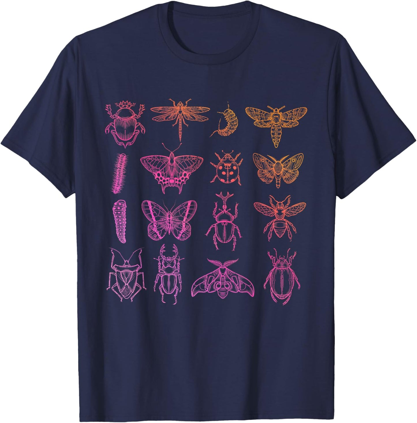 Insect Collector Bugs Entomology Bugs Beetle Biology Bug T-Shirt - T-Shirt | Navy
