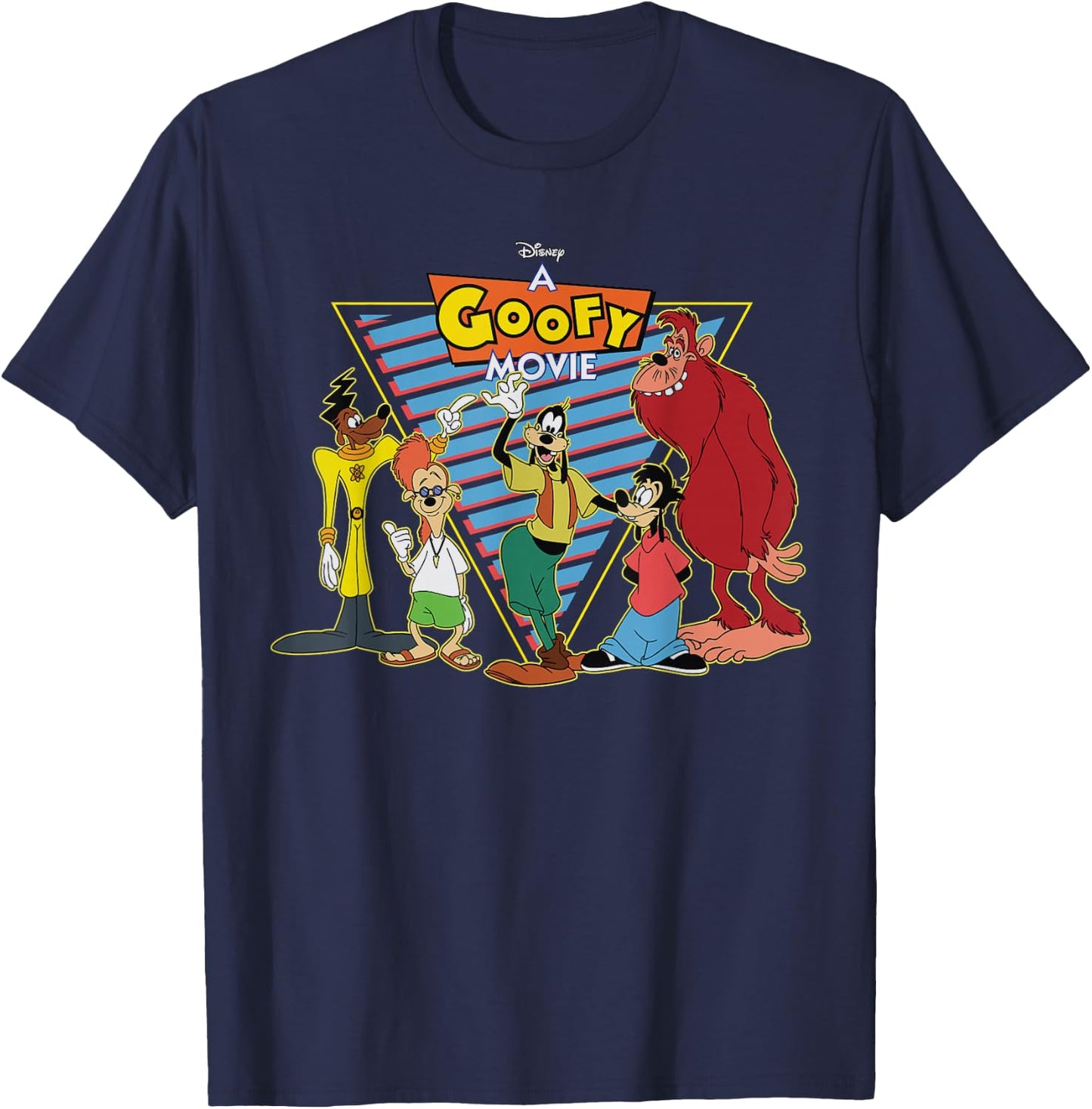 Disney A Goofy Movie Crew 90s T-Shirt - T-Shirt | Navy