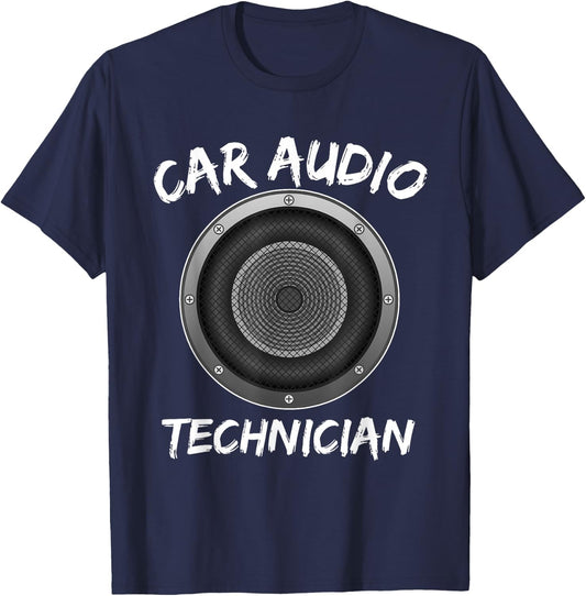 Cool Car Audio Technician Installer Subwoofer Gift T-Shirt - T-Shirt | Navy