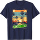 Vintage 80s Sunset Blvd Hollywood Grunge Graphic T-Shirt - T-Shirt | Navy