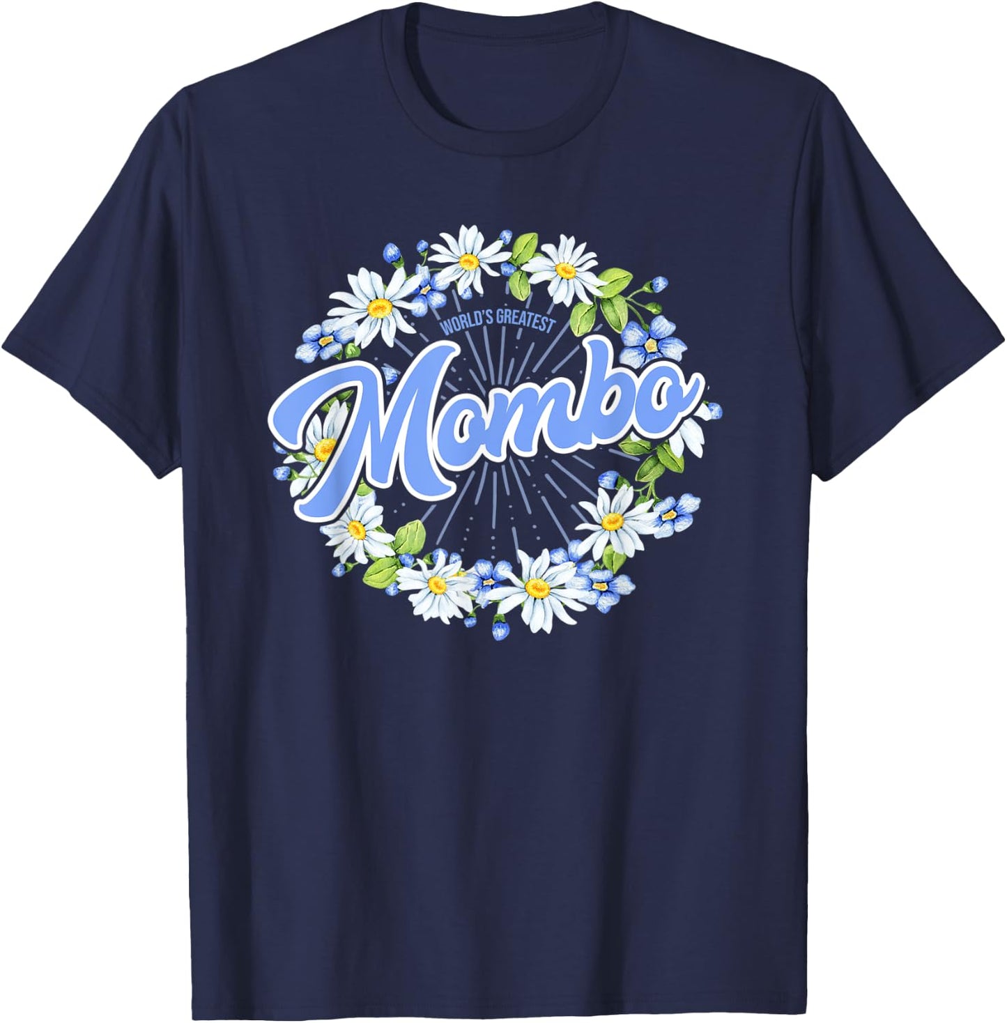 World's Greatest Mombo - Gift Grandma T-Shirt - T-Shirt | Navy