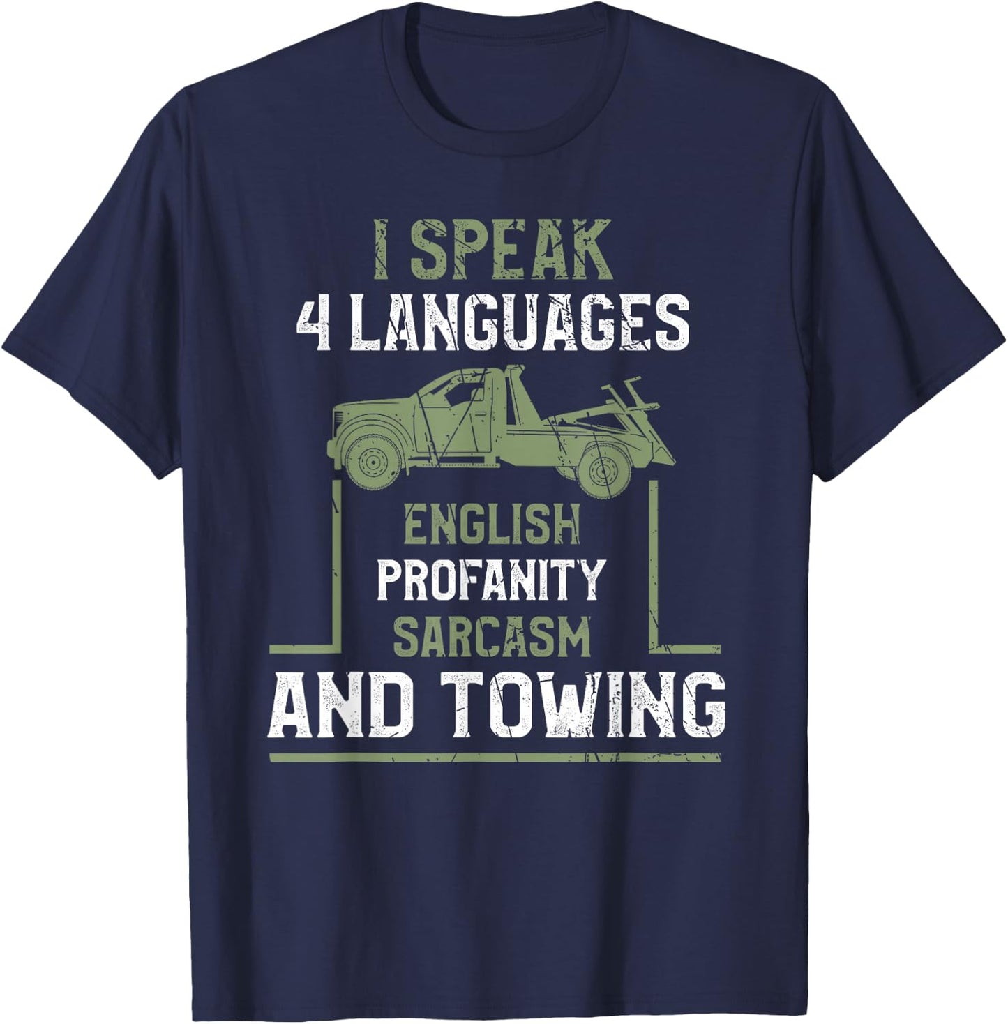 Tow Truck Giftz & More Tow Truck Driver Funny - Black, Small T-Shirt - T-Shirt | Navy