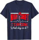 Nightshift Is Awesome Nurse T-Shirt - T-Shirt | Navy