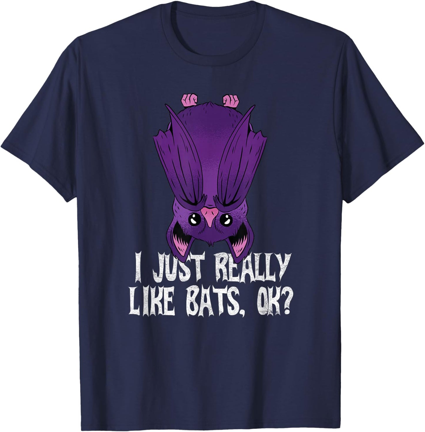 Funny Bat T-Shirt - T-Shirt | Navy