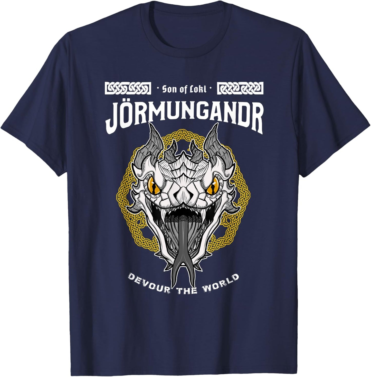Sons of Loki: Jörmungandr the Devourer T-Shirt - T-Shirt | Navy