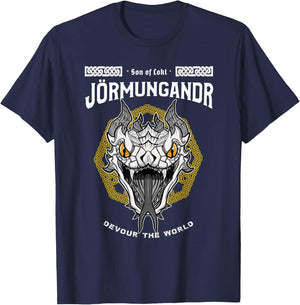 Sons of Loki: Jörmungandr the Devourer T-Shirt - T-Shirt | Navy