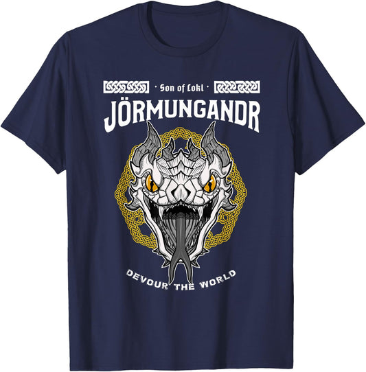 Sons of Loki: Jörmungandr the Devourer T-Shirt - T-Shirt | Navy