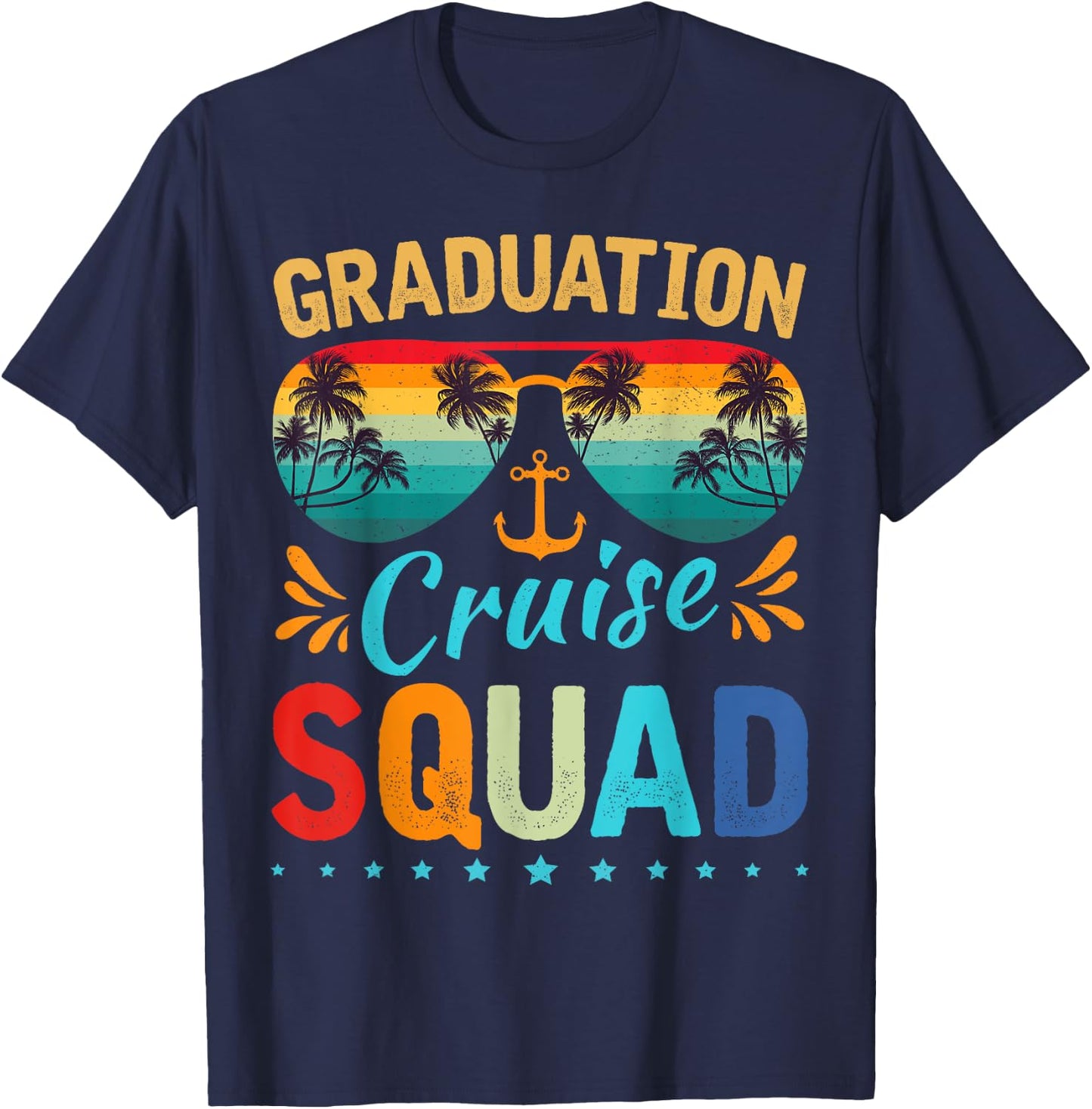 Graduation Cruise Squad 2025 Funny Cruising Graduation Trip T-Shirt - T-Shirt | Navy