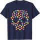 Death By Candy Valentine's Day Hearts Skull T-Shirt - T-Shirt | Navy