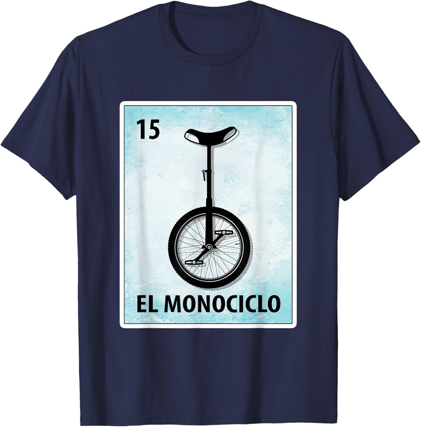 El Monociclo Mexican Unicycle Cards T-Shirt - T-Shirt | Navy
