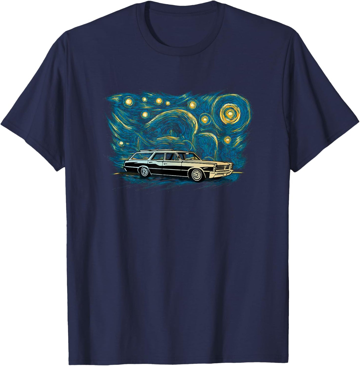Retro Vintage Style Station Wagon T-Shirt - T-Shirt | Navy