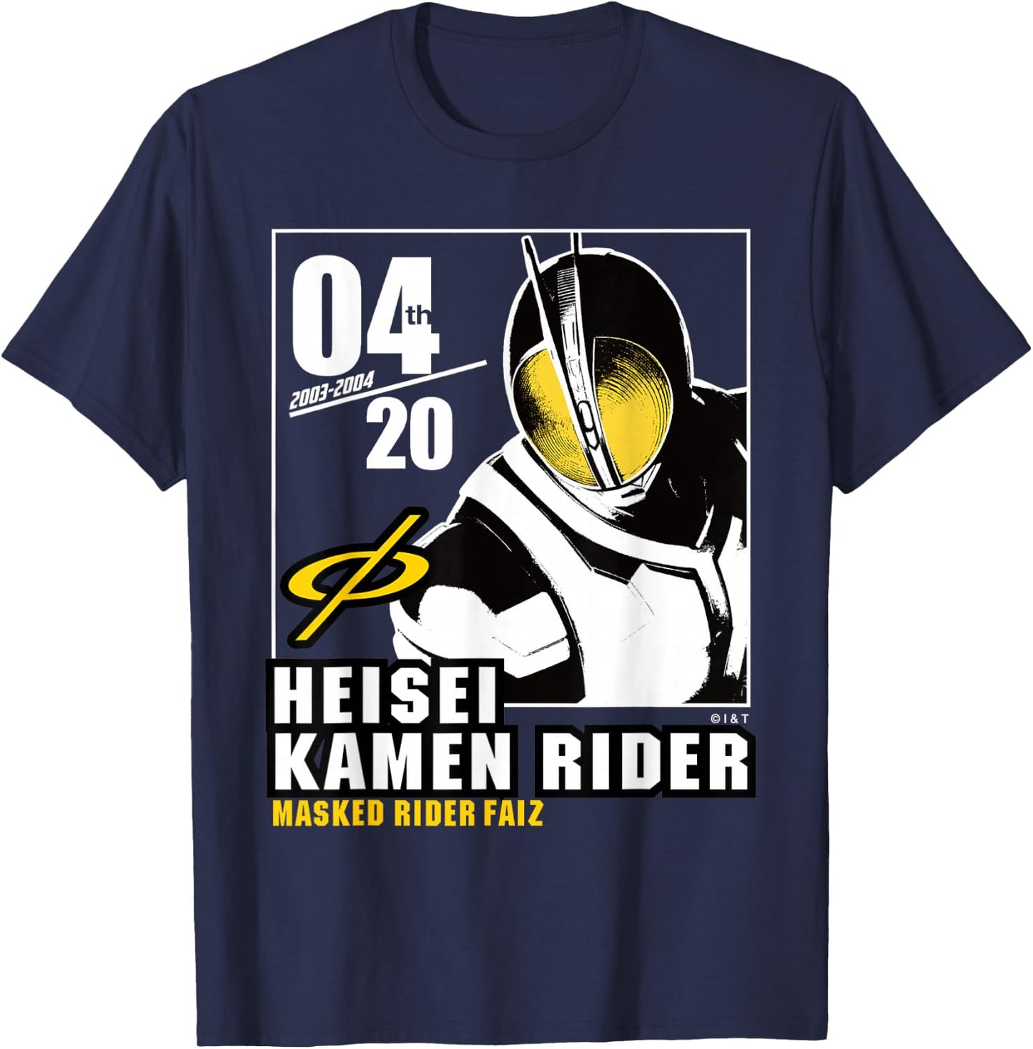 Kamen Rider Faiz Heisei Rider Anniversary T-Shirt - T-Shirt | Navy