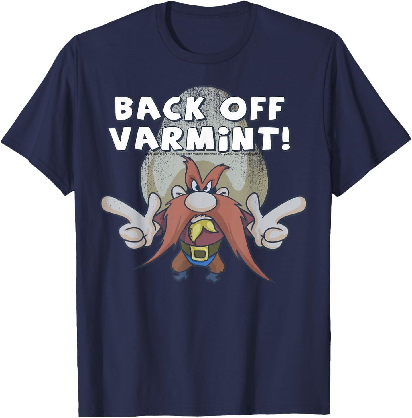 Looney Tunes Yosemite Sam Back Off Varmint T-Shirt - T-Shirt | Navy