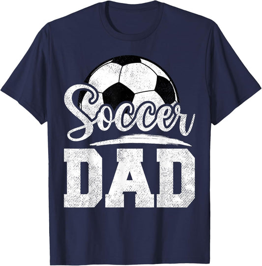 Soccer Dad Soccer Player Game Day Father's Day T-Shirt - T-Shirt | Navy