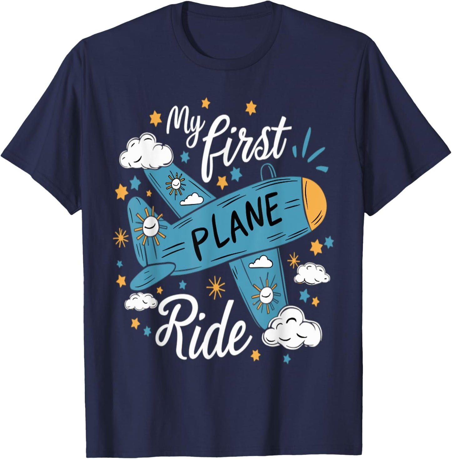 My First Plane Ride T-Shirt - T-Shirt | Navy