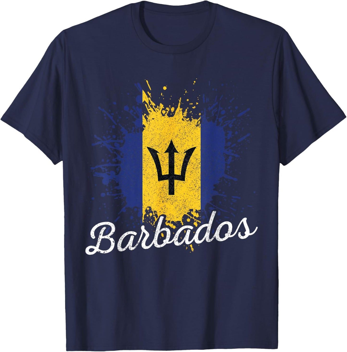 Barbados Flag Barbadian Bajan Pride Gift T-Shirt - T-Shirt | Navy