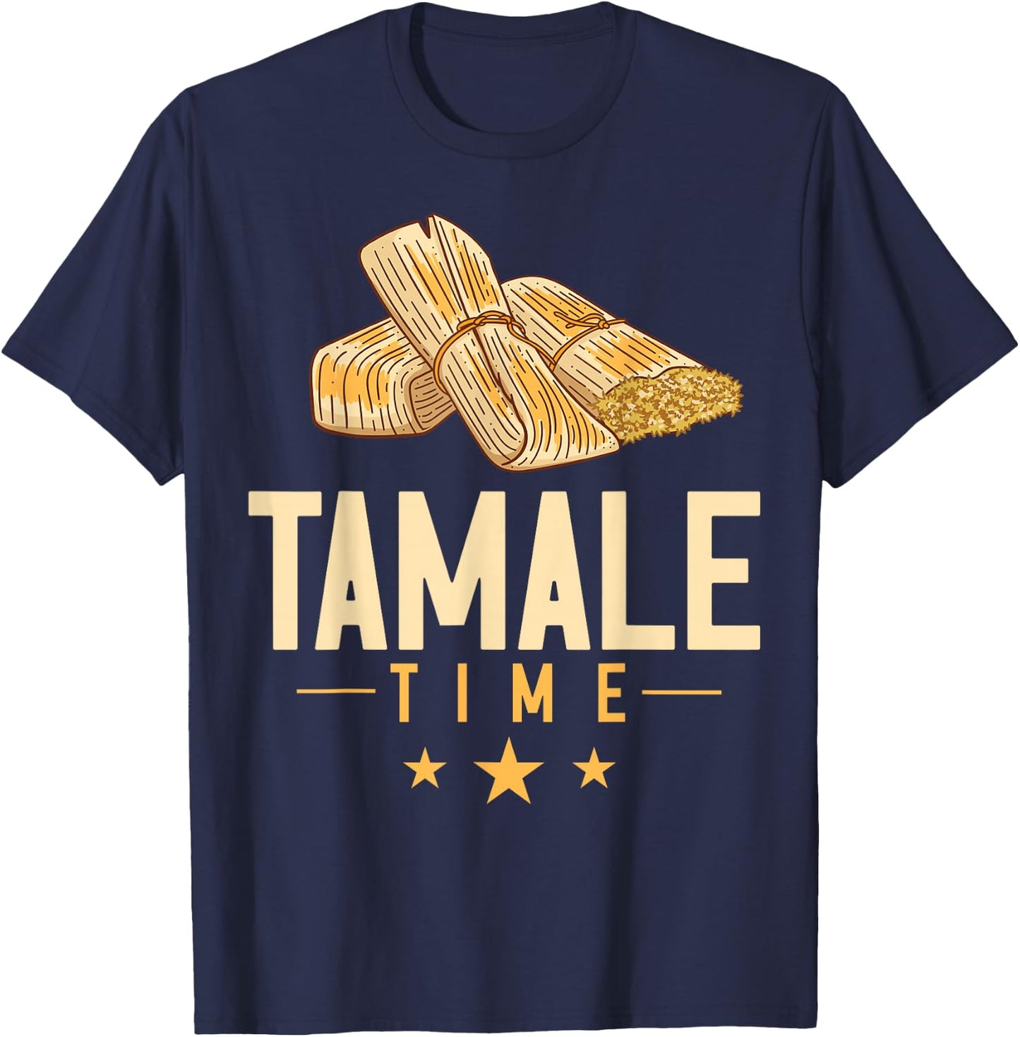 Tamale Mexican Gift Recipe Vegan T-Shirt - T-Shirt | Navy