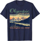 Olympic National Park Washington Hiking Camping T-Shirt - T-Shirt | Navy