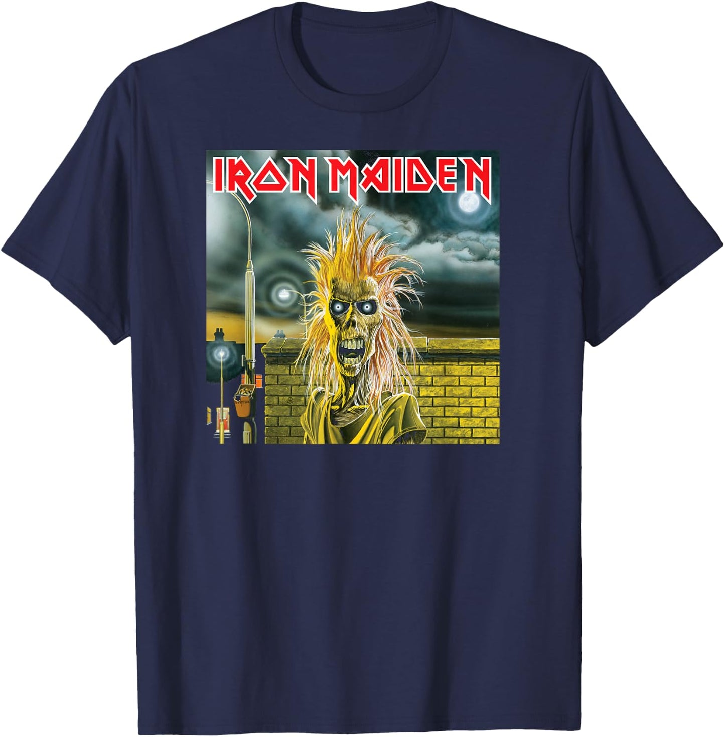 Iron Maiden - First Album Cover T-Shirt - T-Shirt | Navy