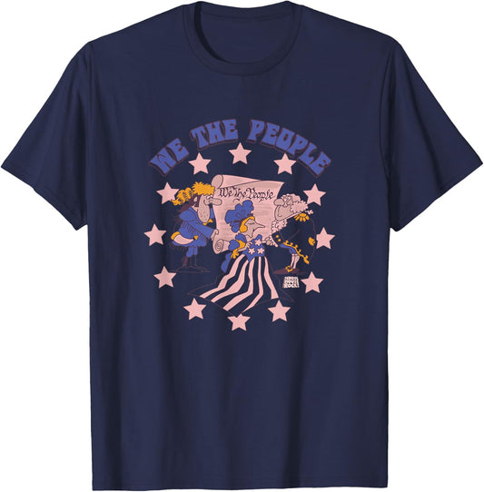 Schoolhouse Rock! The Preamble Constitution America Rock T-Shirt - T-Shirt | Navy